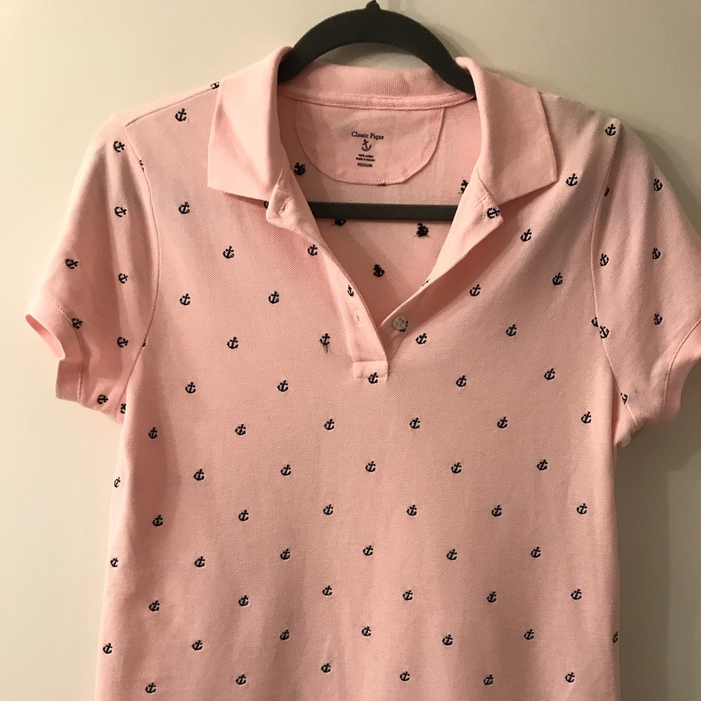 J. Crew anchor polo shirt